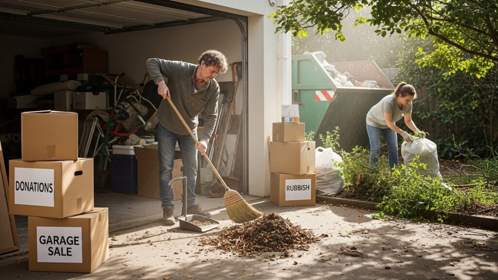 deep bond cleaning of garage